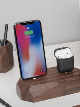 Wooden iPhone Dual Dock